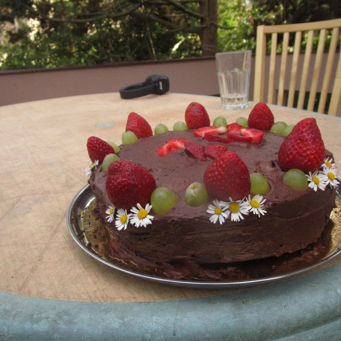 Chocolate Cake with Chocolate Custard Buttercream
