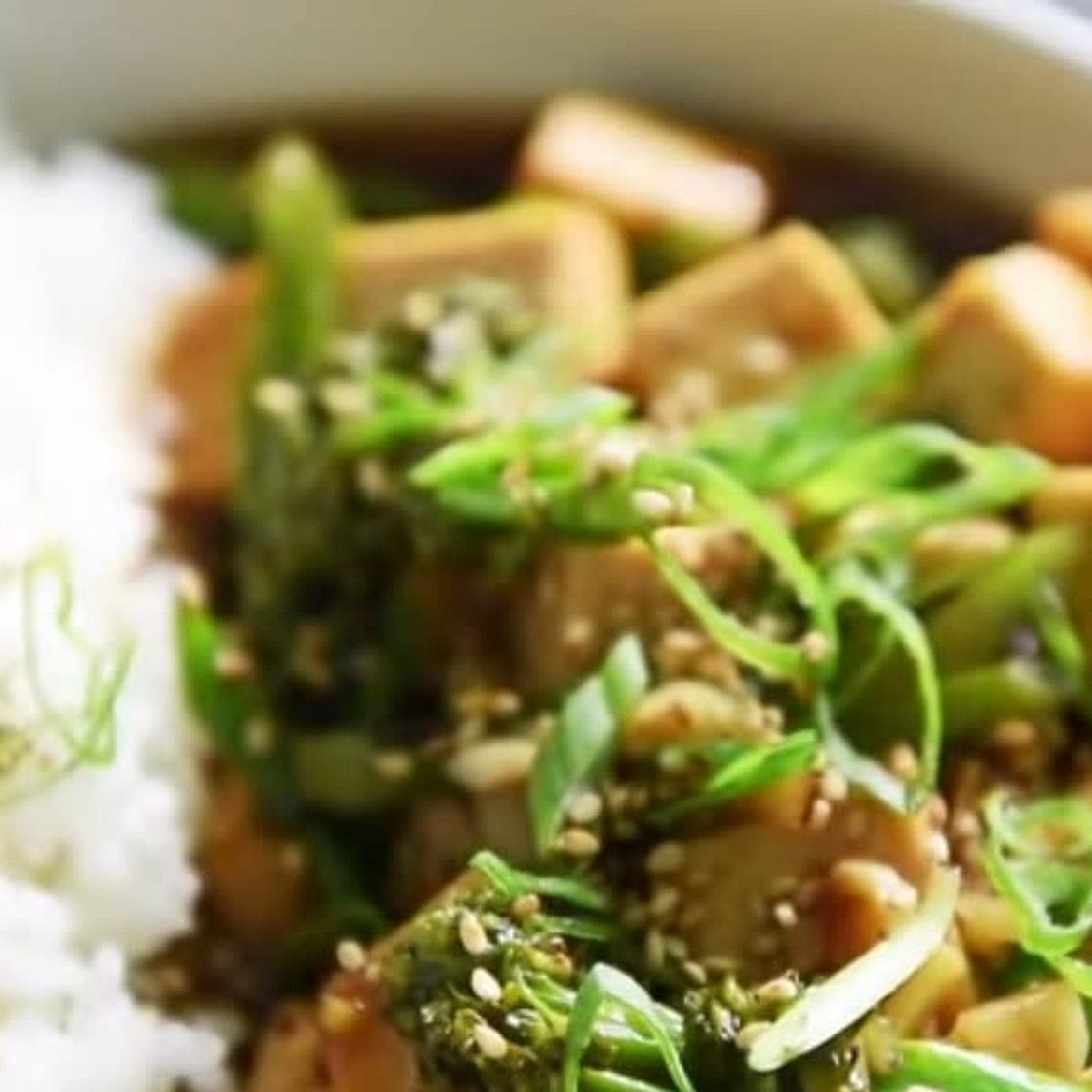 Sweet + Salty Tofu Rice Bowl