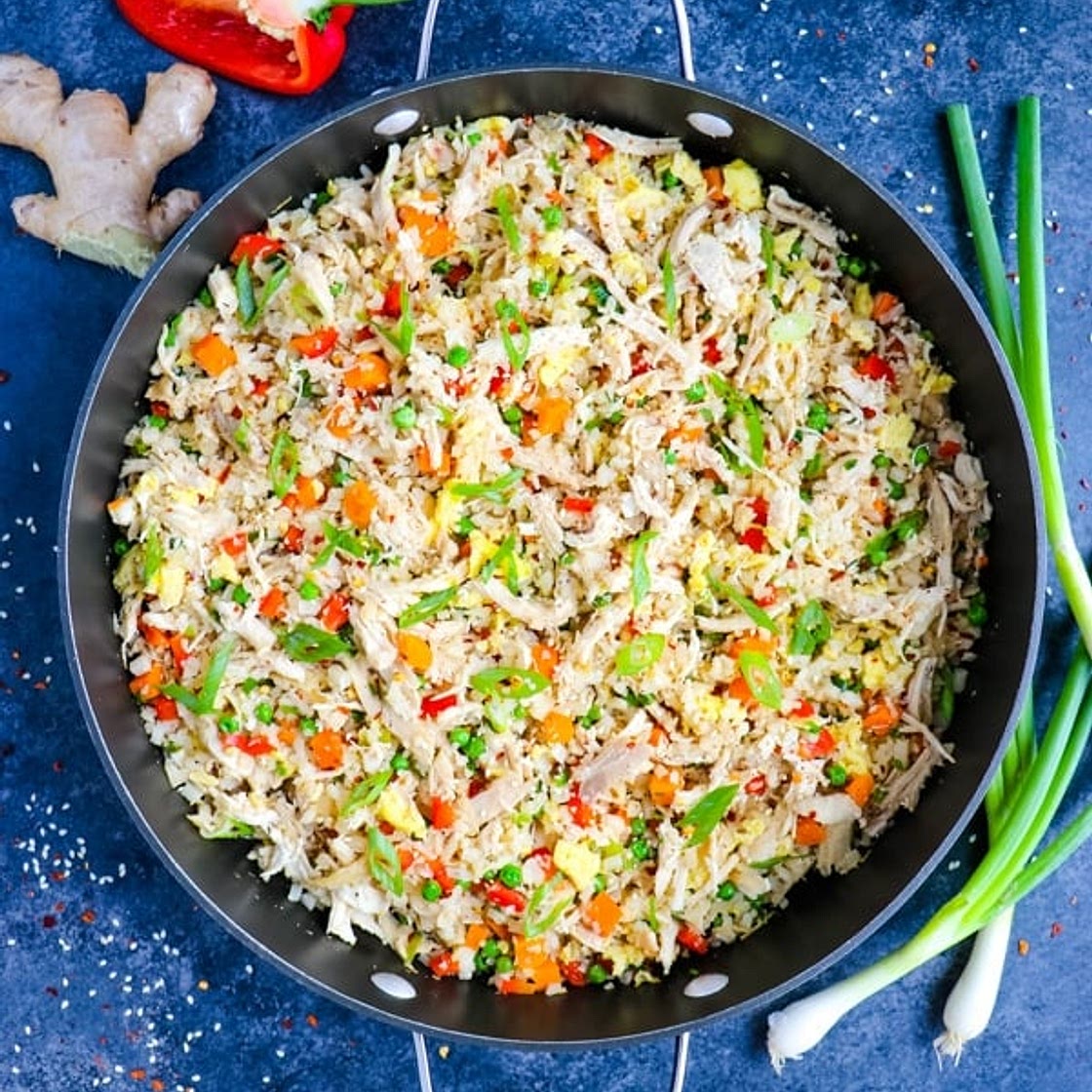 Healthy Cauliflower Chicken Fried Rice