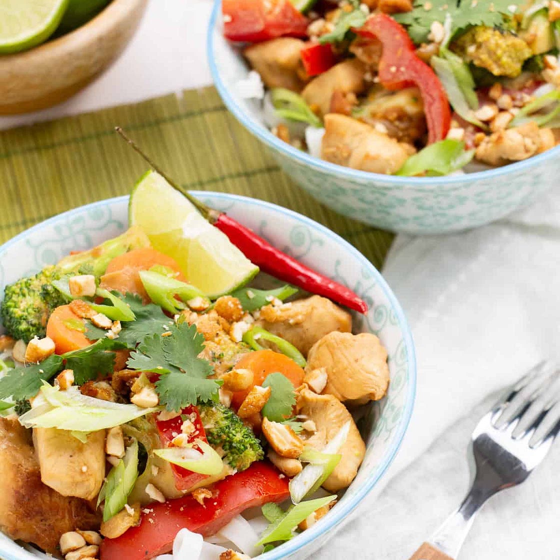 Satay Chicken Noodles