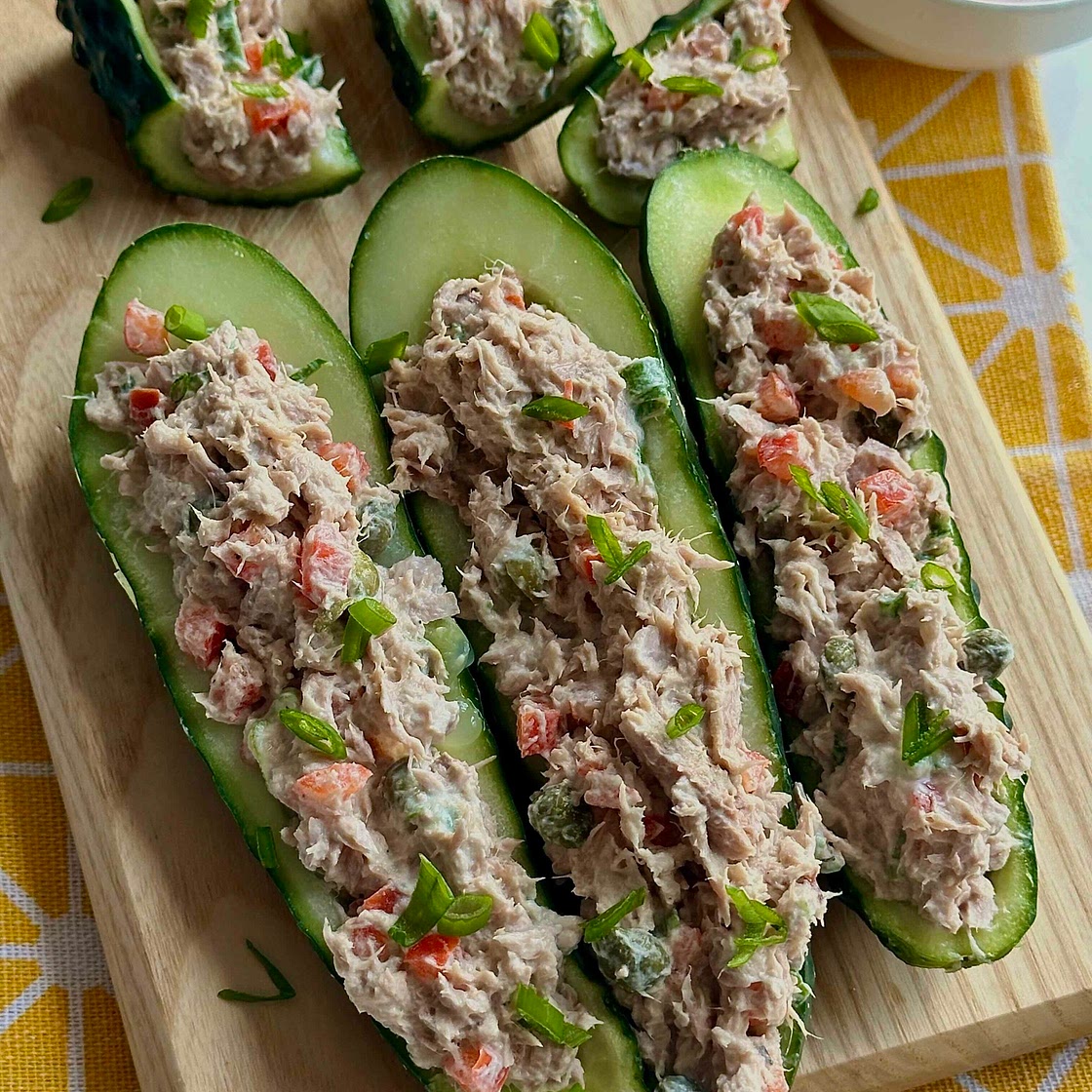 Cucumber Salad Boats 