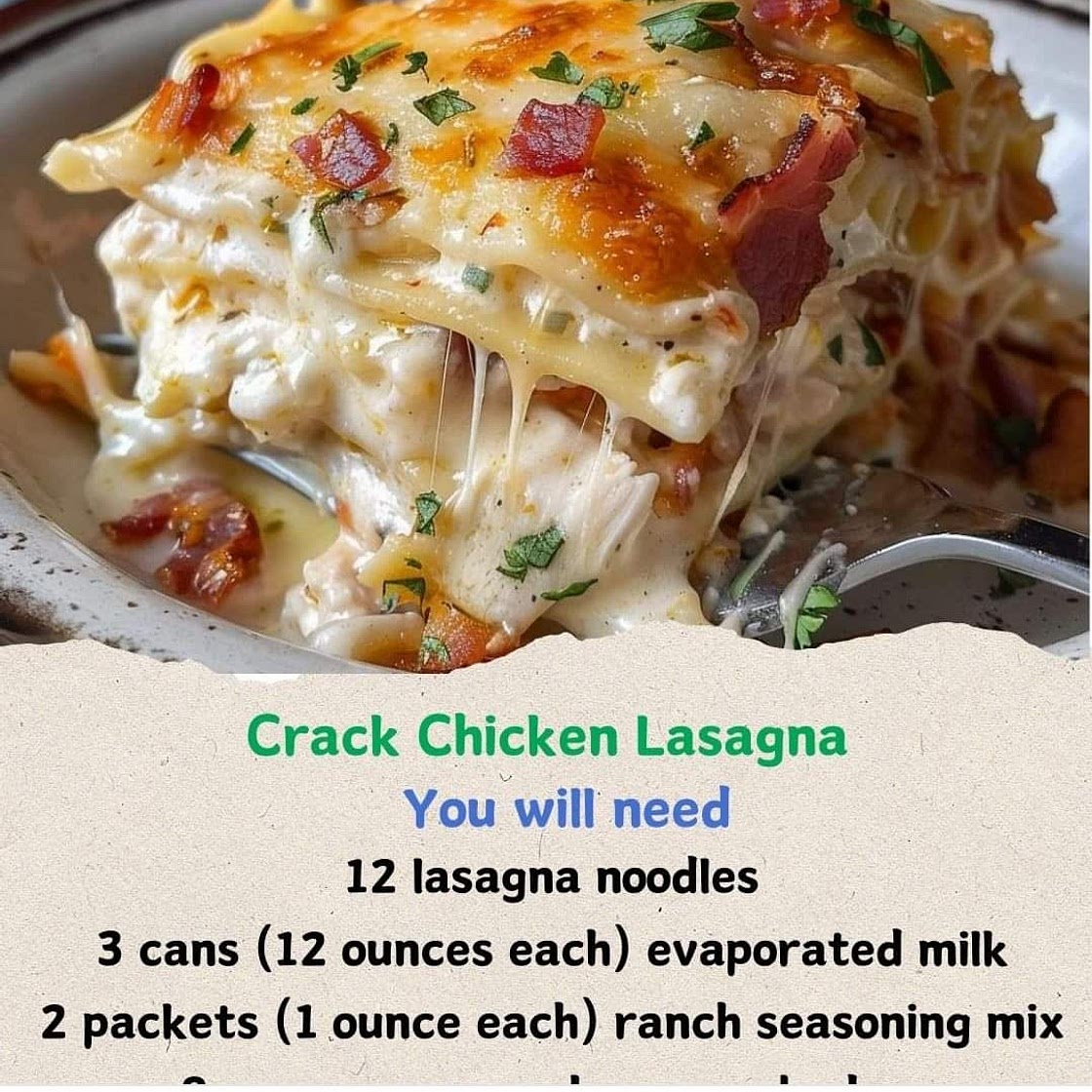 Chicken Bacon Ranch Lasagna