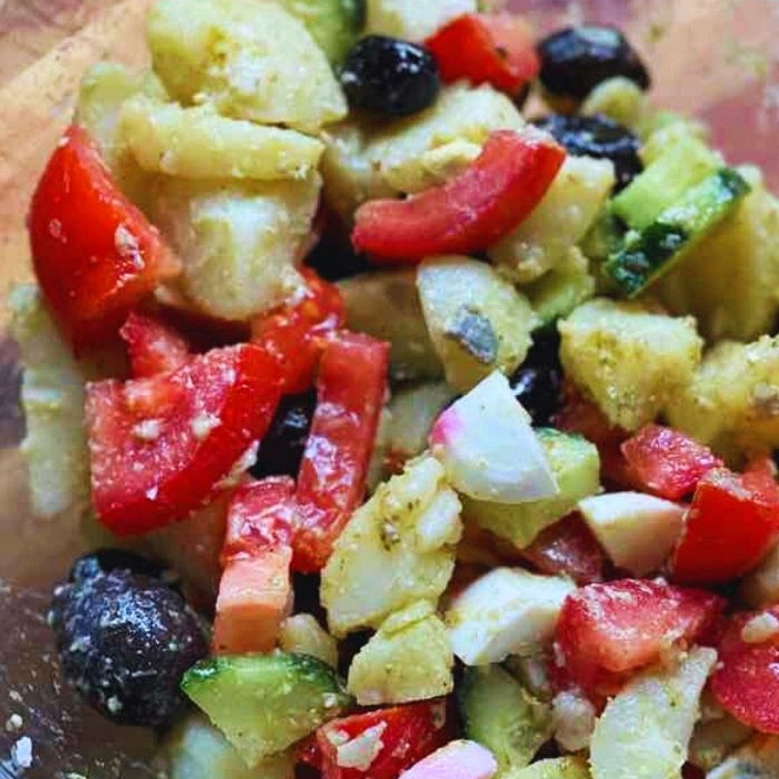 Italian Style Potato and Cucumber Salad