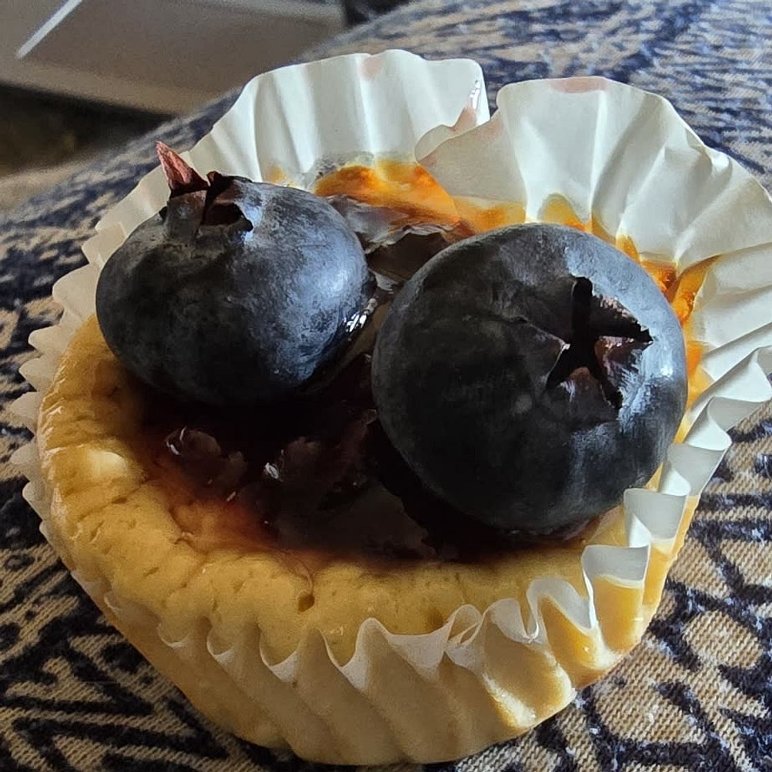Mini Basque Cheesecakes- Low Calorie, High Protein