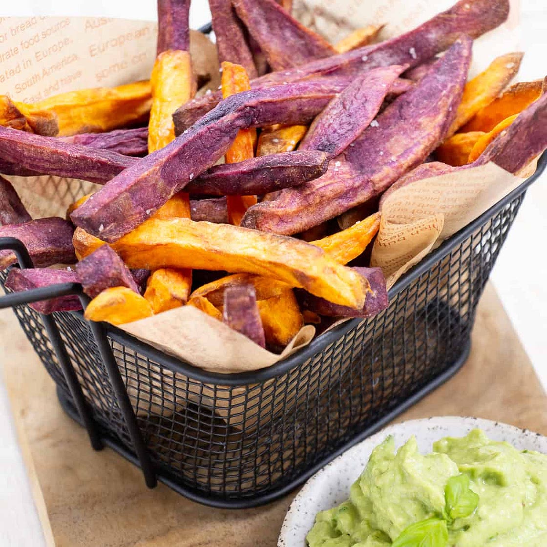 Multicolored Sweet Potato Fries in the Air Fryer