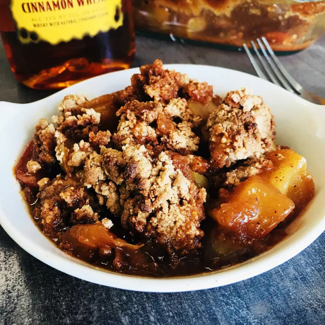 Traeger Fireball Apple Crumble