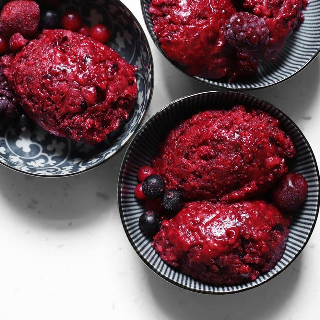 berry sorbet with sumac (no-churn)