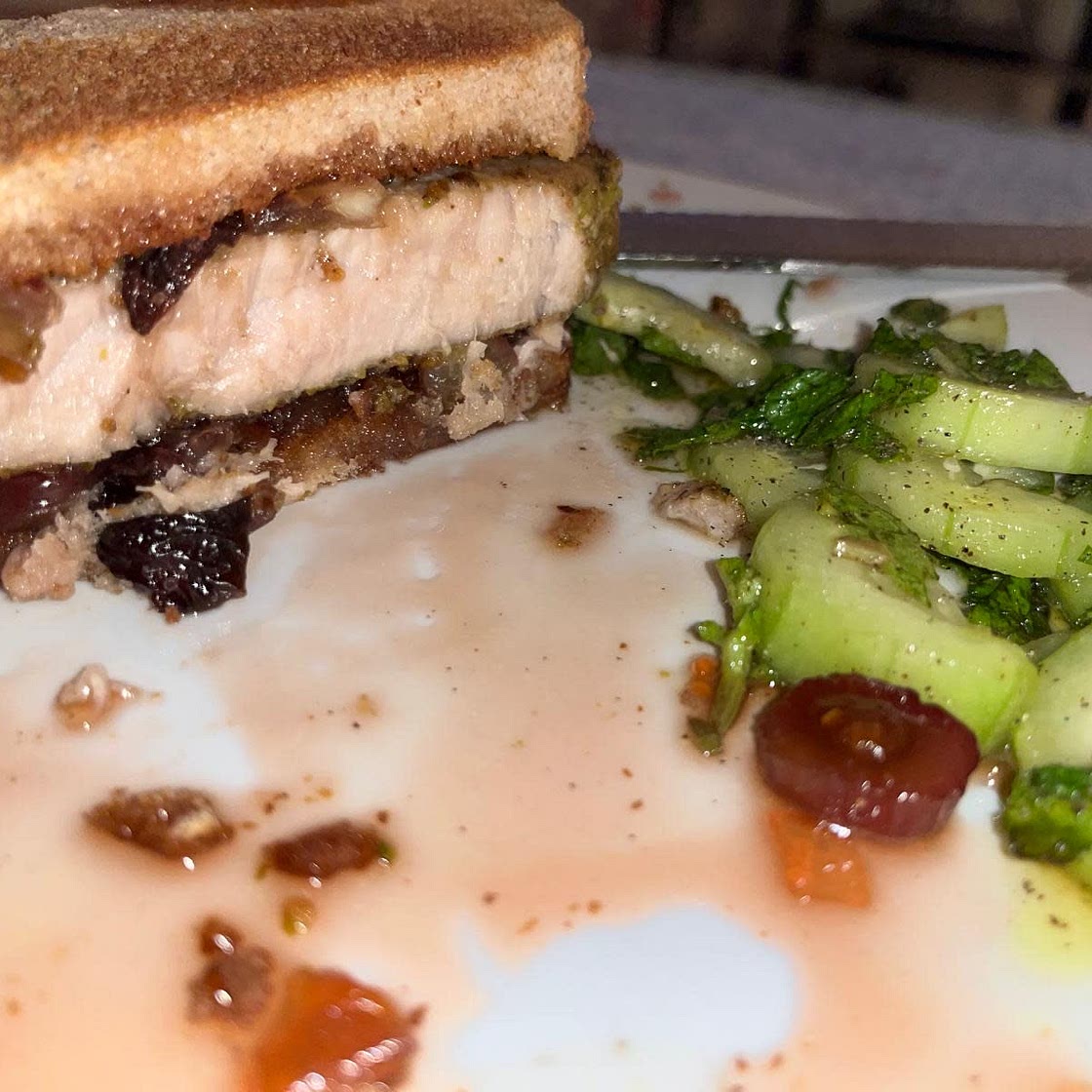 Pistachio-Crusted Ahi Tuna Sandwich