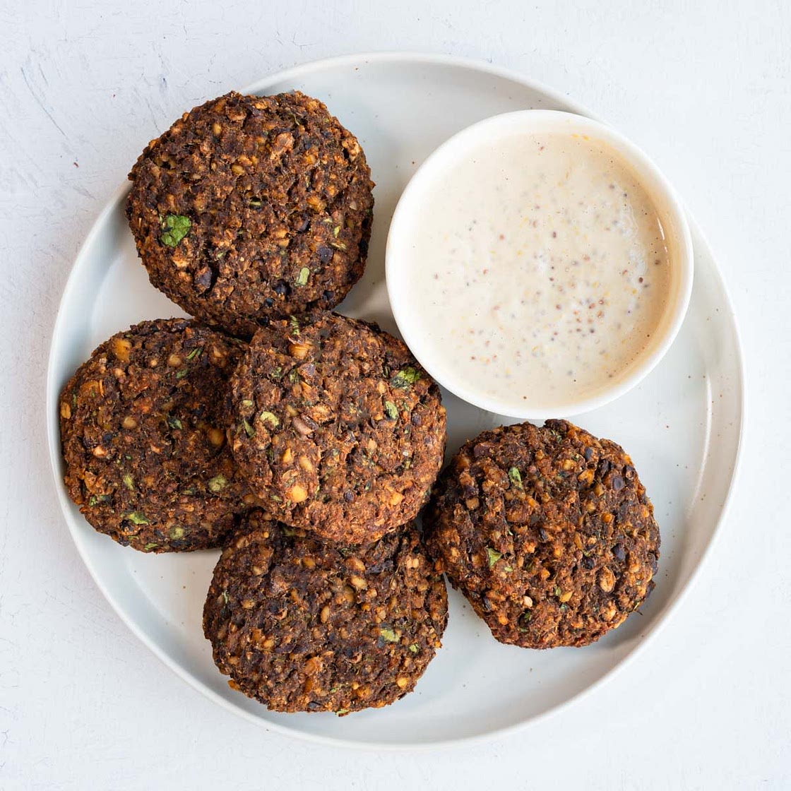 High-Protein Longevity Tempeh Mushroom Burgers