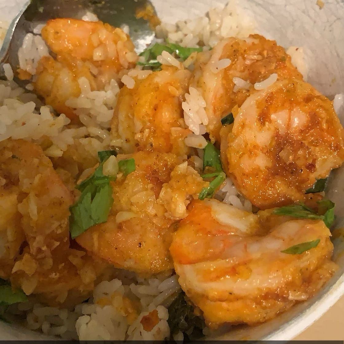 Hawaiian Garlic Shrimp