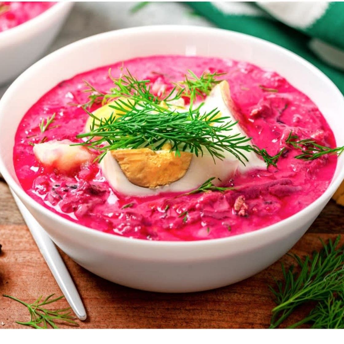 Cold beet root soup