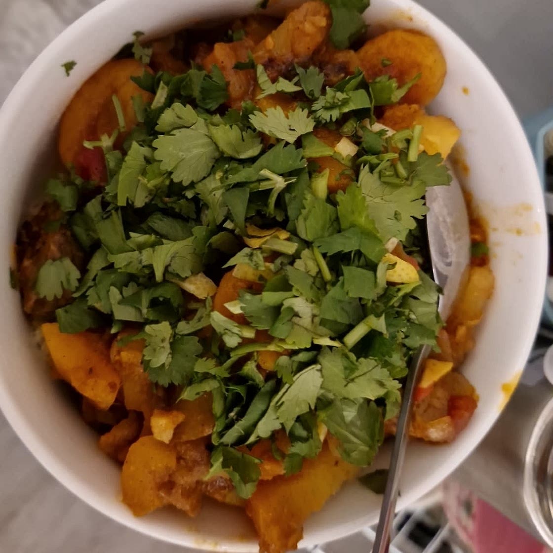 Lamb, squash & apricot tagine