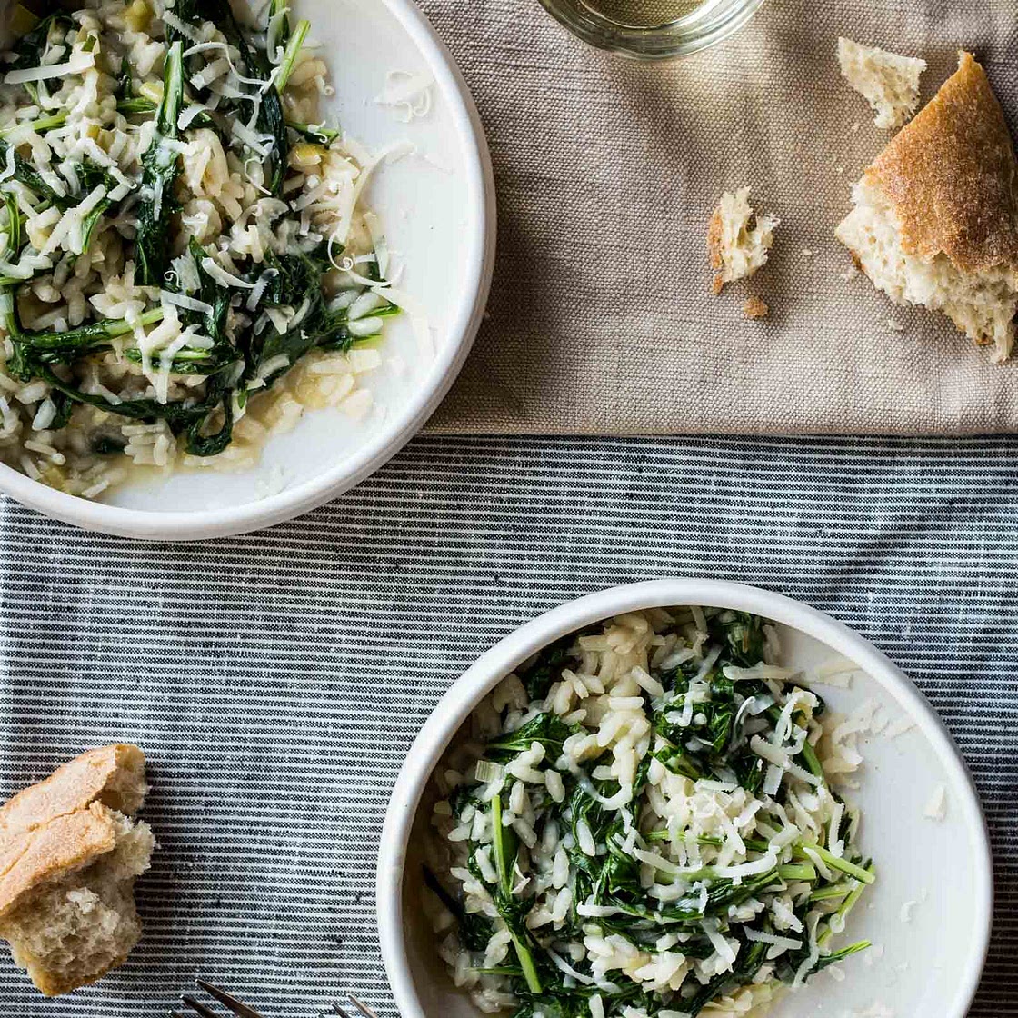 Green Garlic Risotto