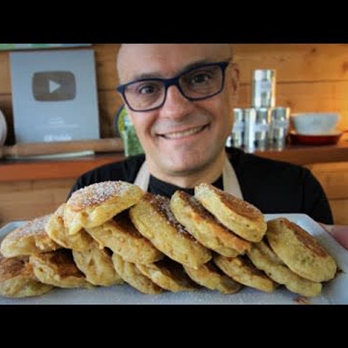 Mele e Yogurt Greco senza friggere senza grassi frittelle di mela