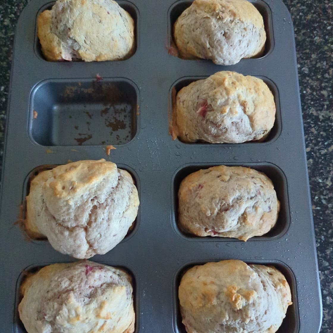 Strawberry Banana Muffins