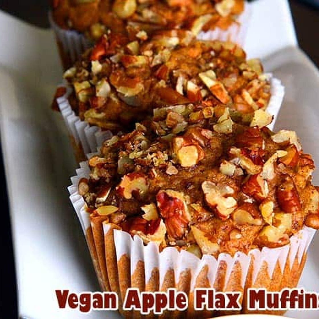 Vegan Apple Flax Muffins Recipe