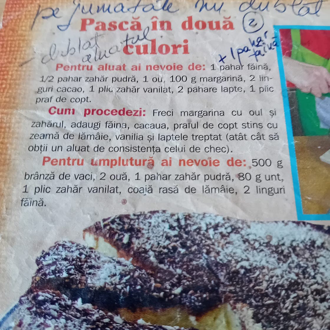 Pasca cu ciocolata