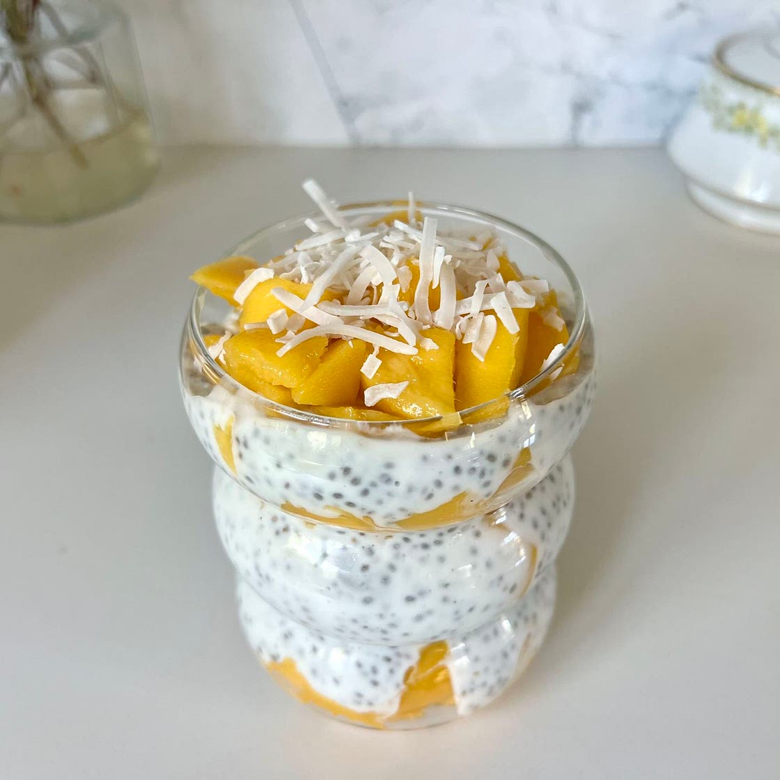 Kefir Based Mango Chia Pudding