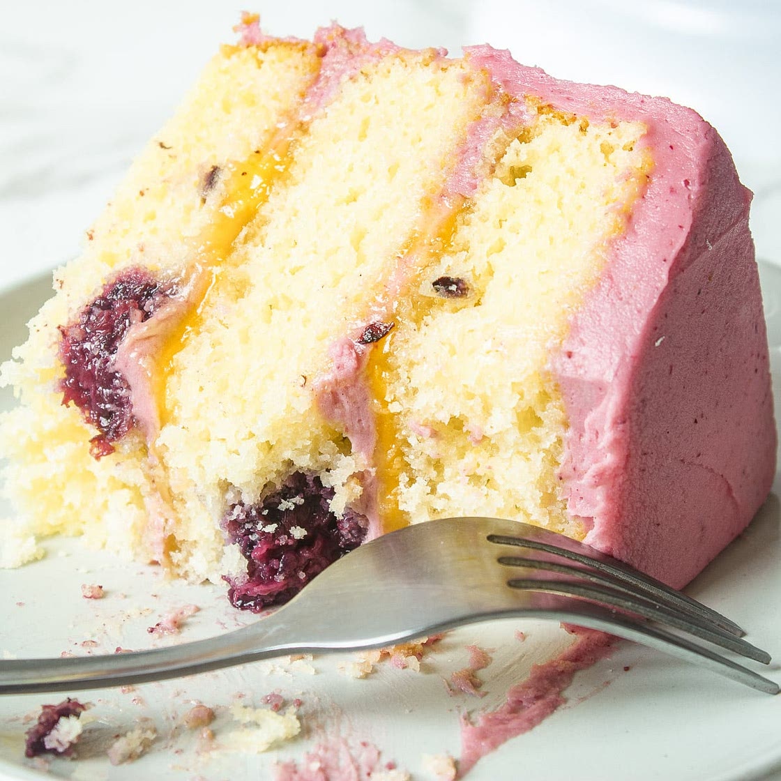 Lemon and Blackberry Cake
