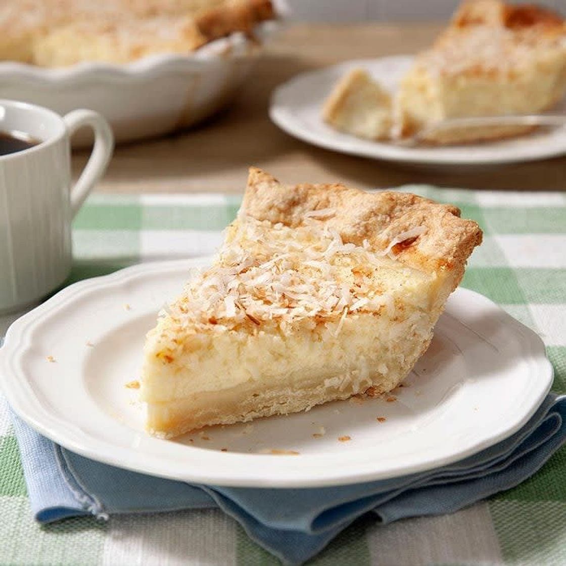 Can't miss coconut custard pie