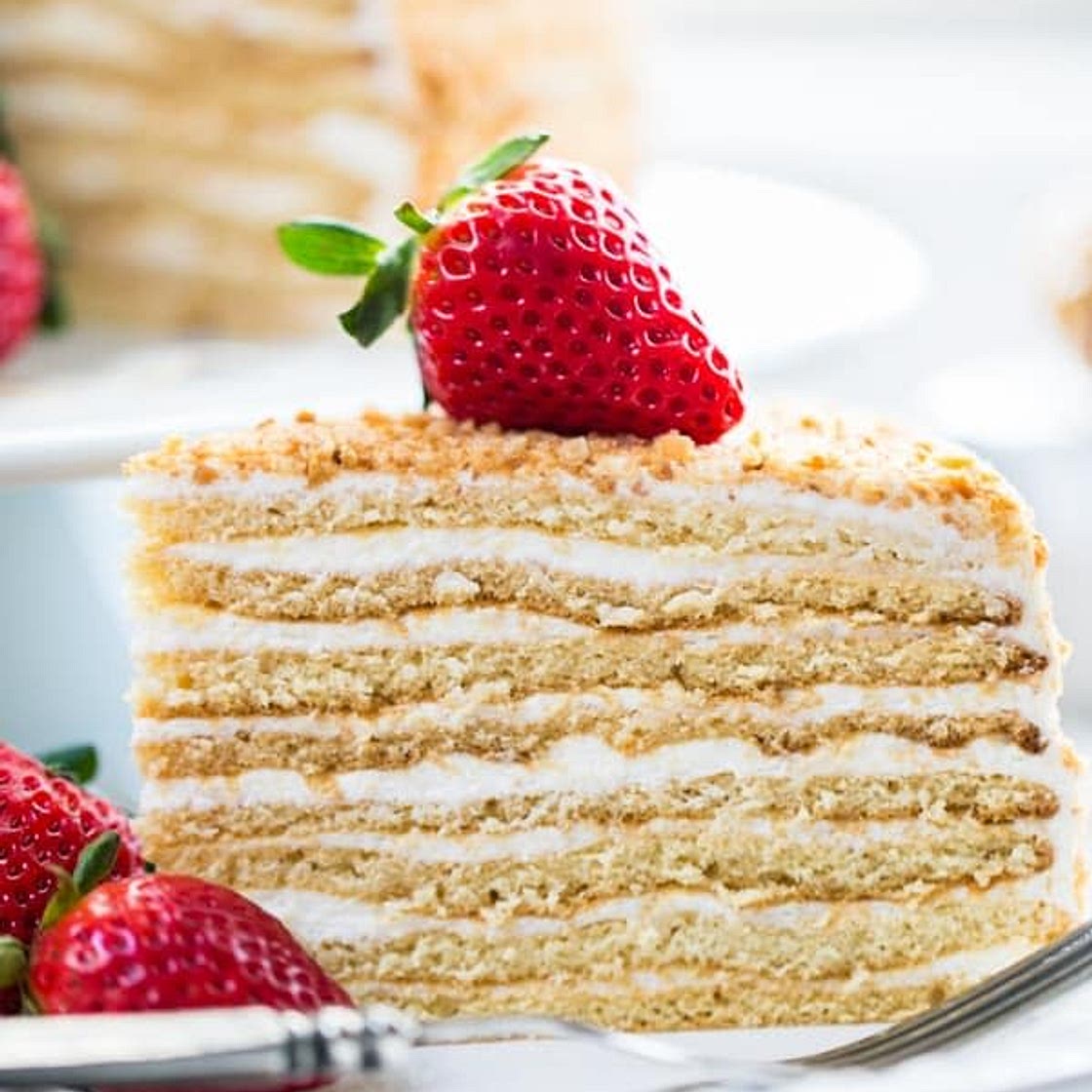 8-Layer Russian Honey Cake (Medovik)