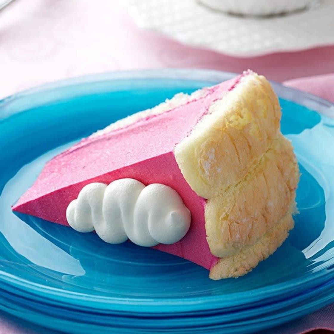 Raspberry Bavarian cake