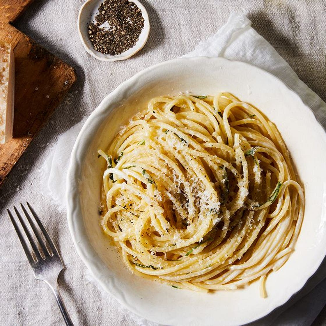 Pasta With Lemon-Parmigiano Sauce