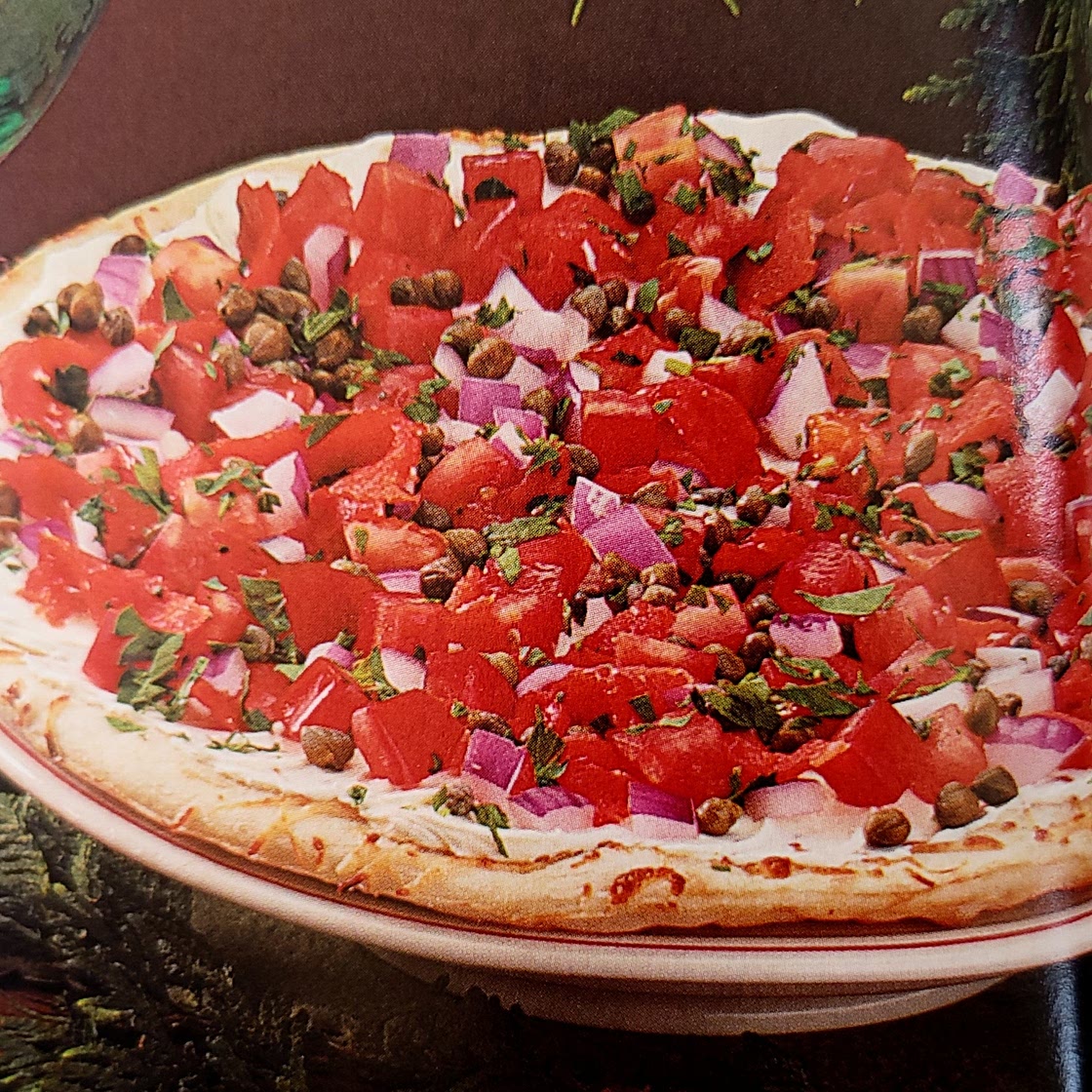 Smoked Salmon Tomato Pizza