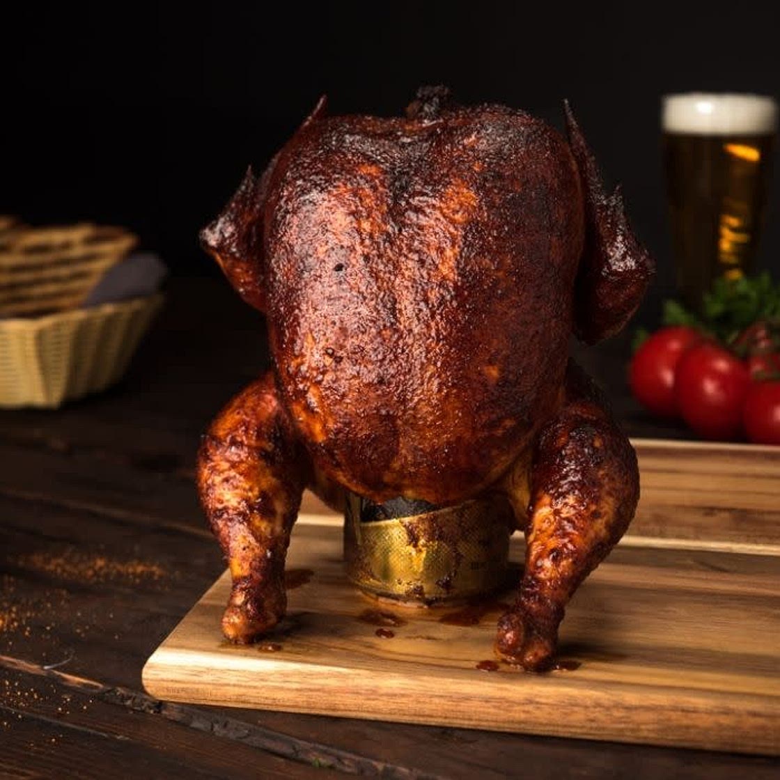 Beer Can Smoked Chicken