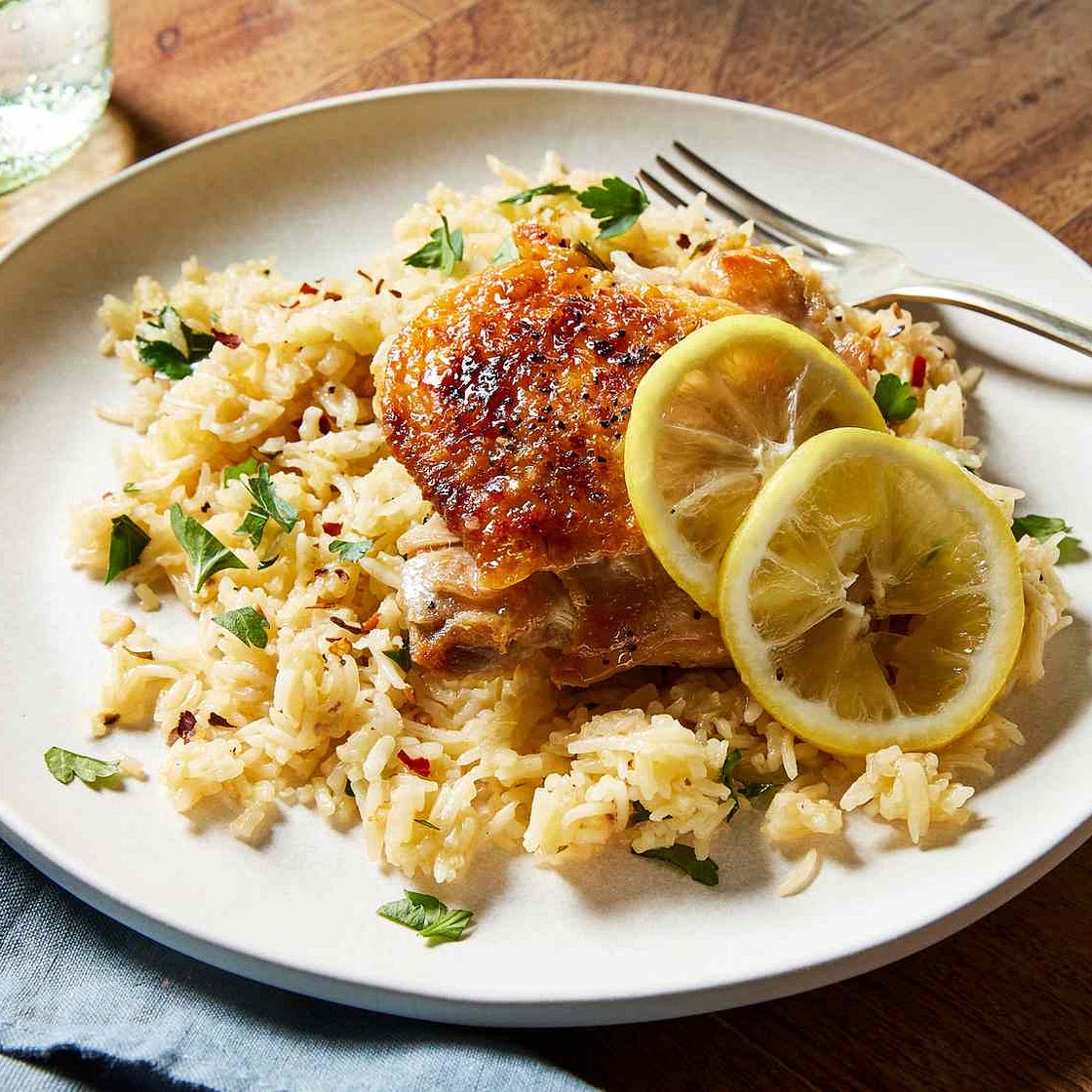 Lemon Chicken And Rice Casserole
