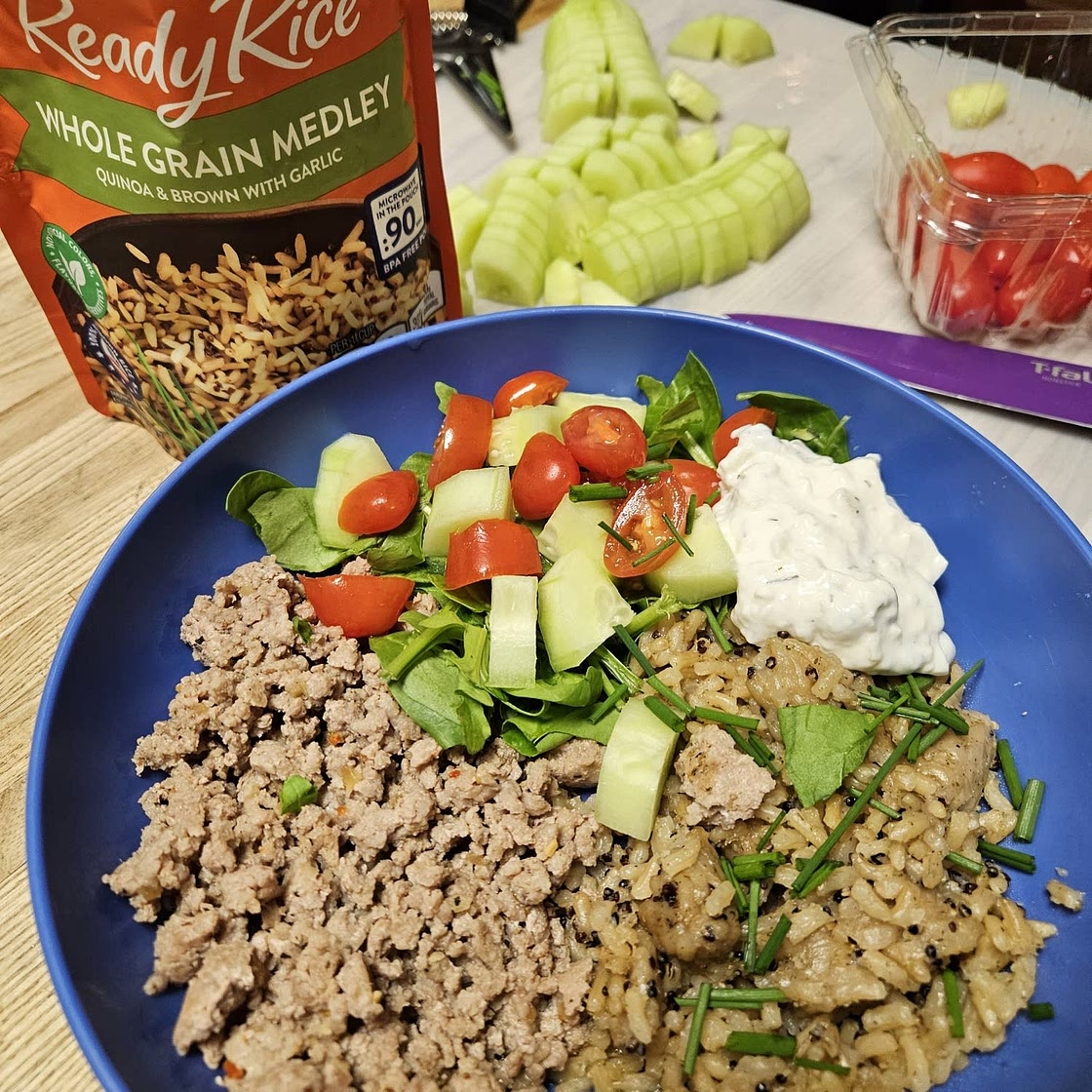 Four Dollar Greek Turkey & Quinoa Bowl