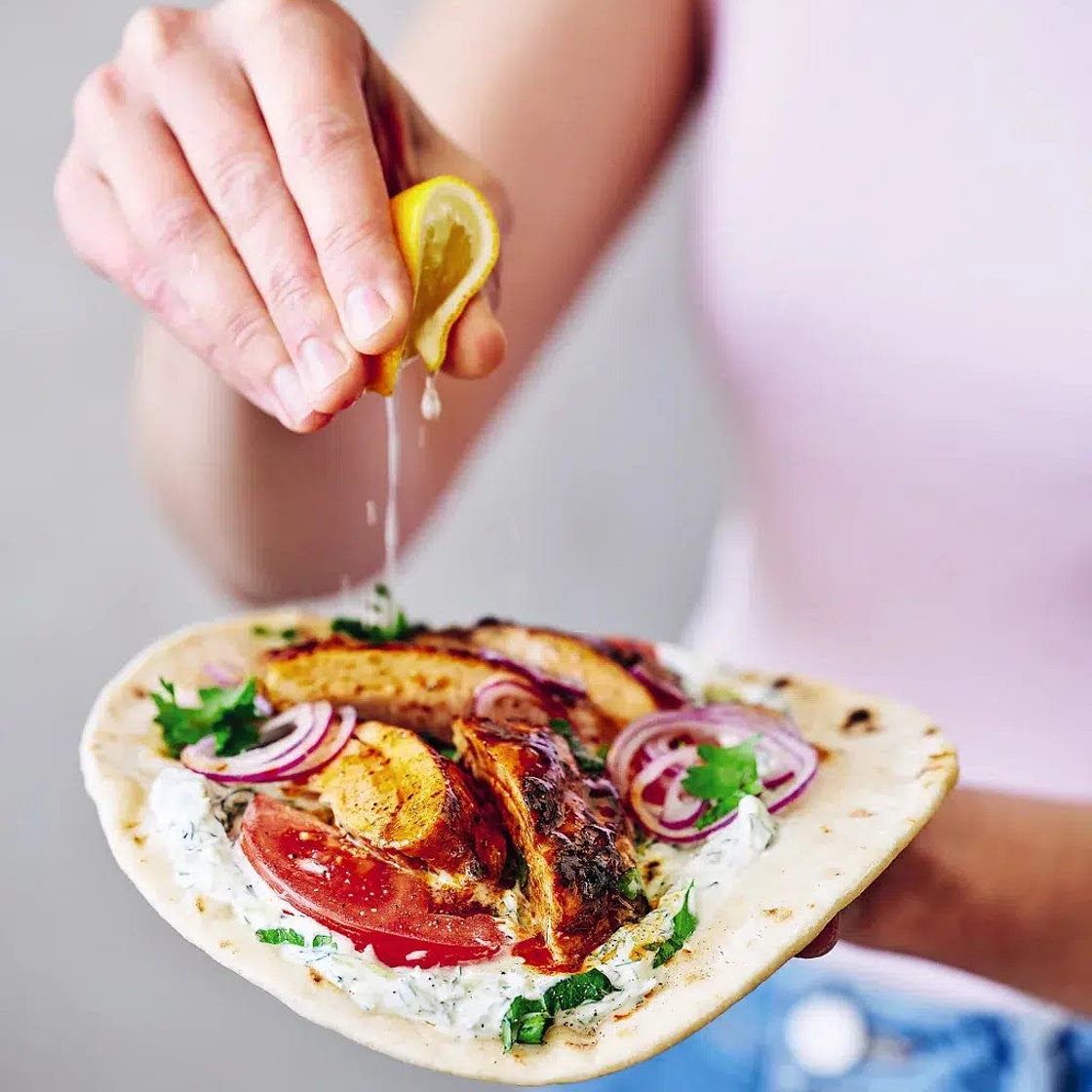 Chicken Tzatziki Wraps