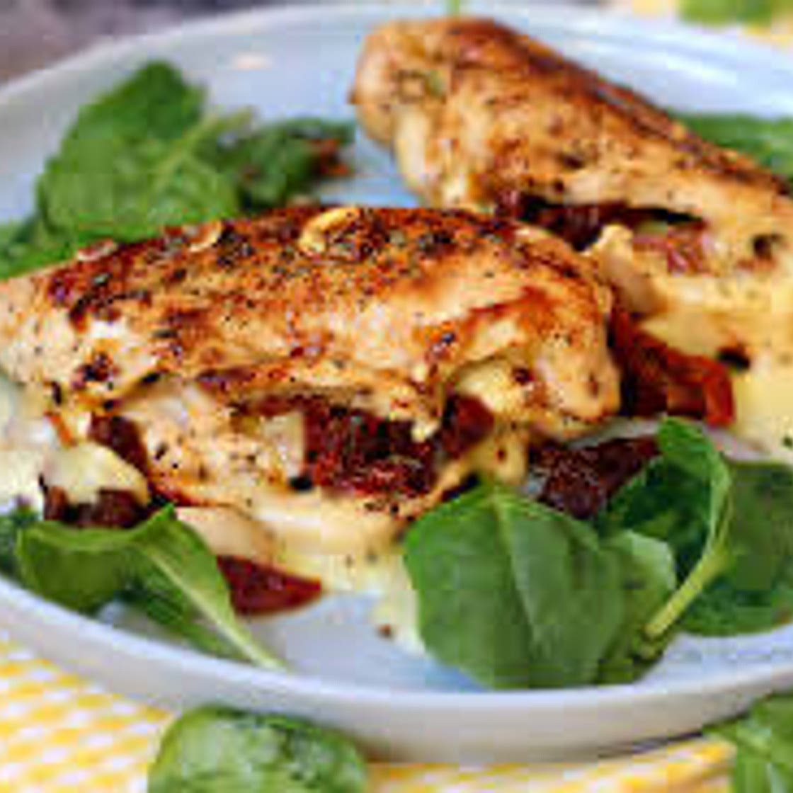 Chicken Breast Stuffed with ­Sun-Dried Tomato Pesto