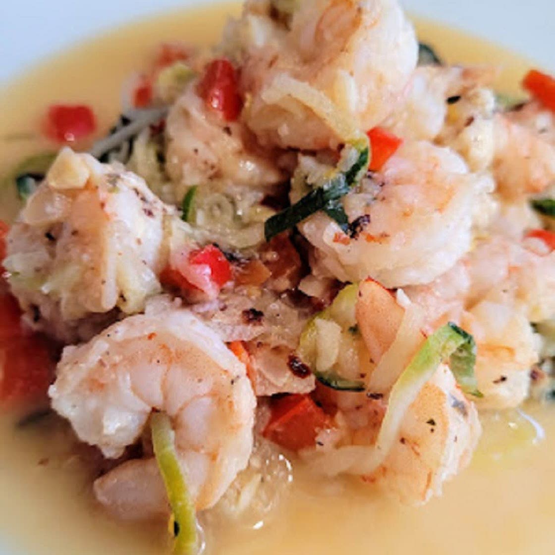 Shrimp with Zucchini Noodles