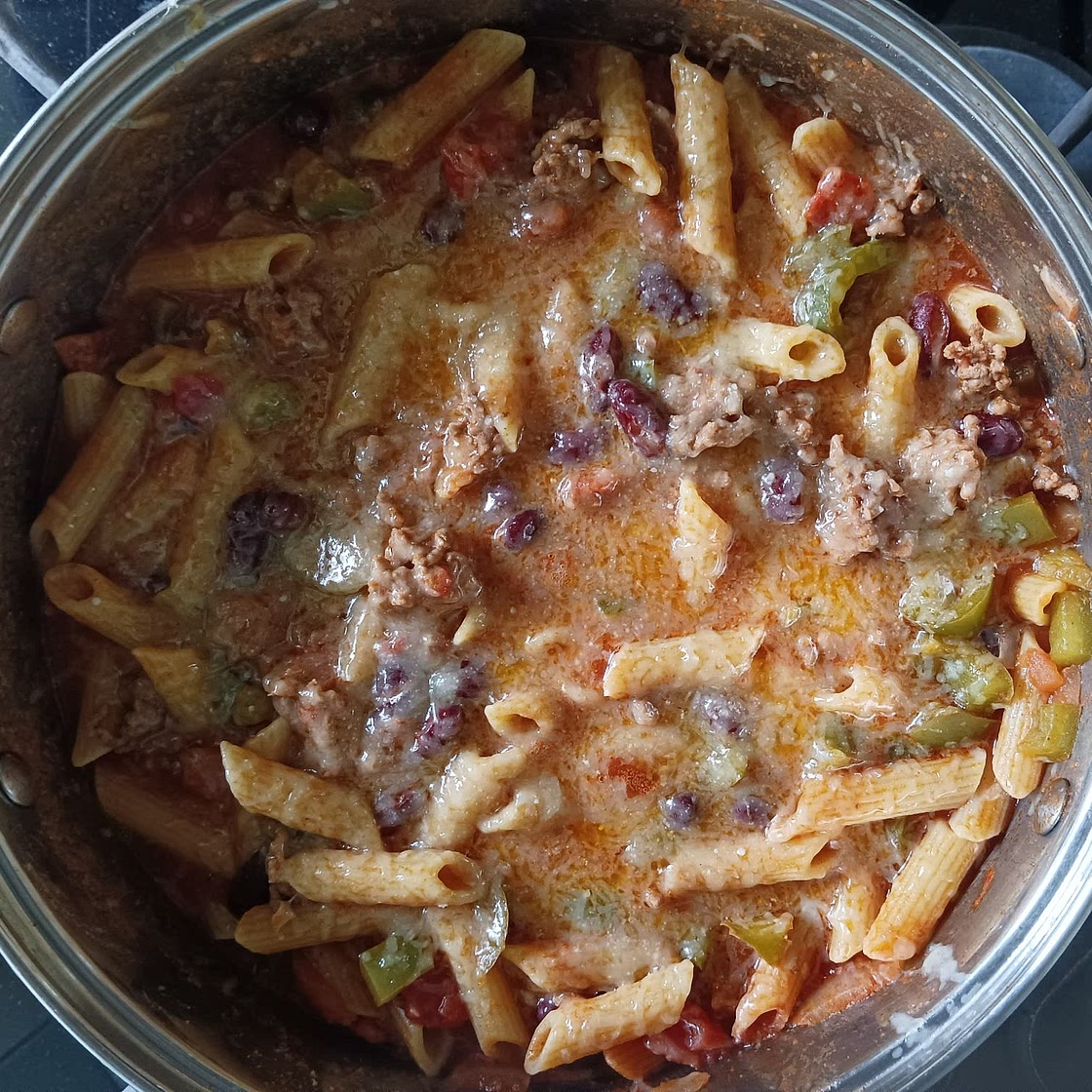 One Pot Chili Mac and Cheese