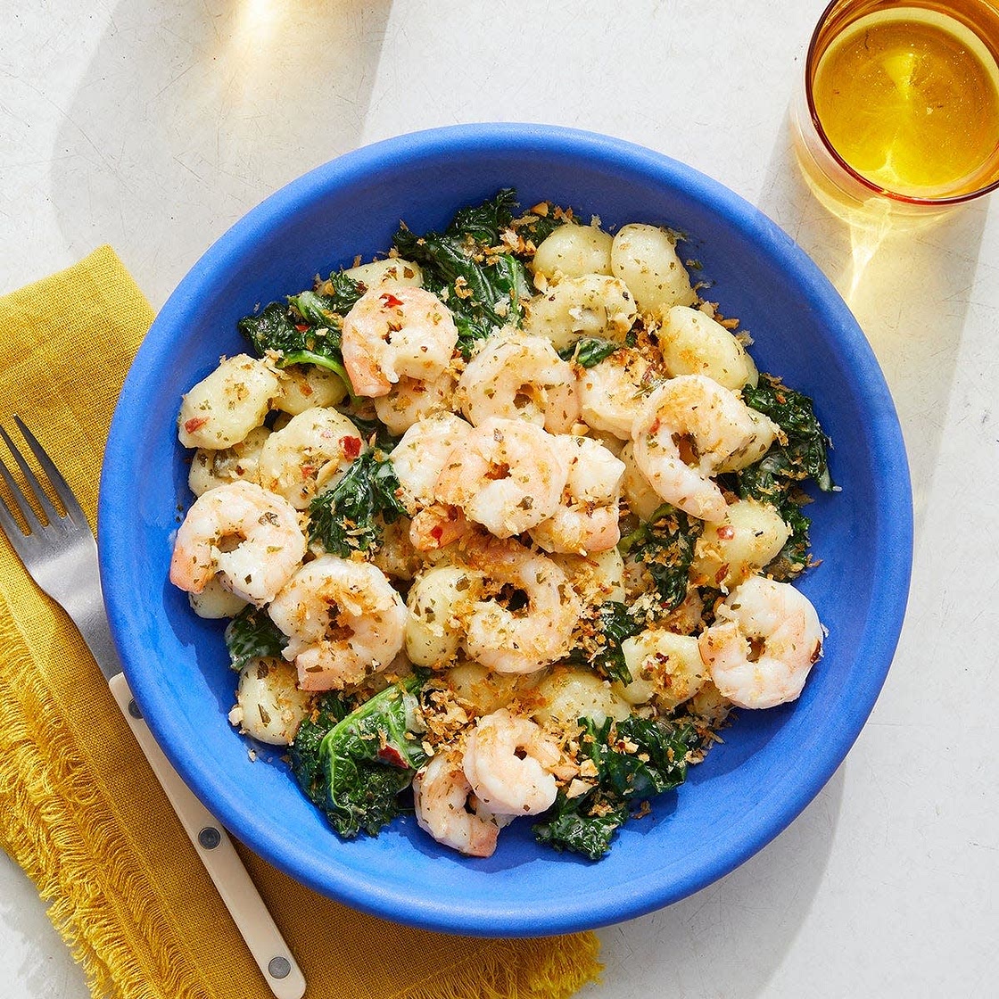 Creamy Shrimp Gnocci & Kale