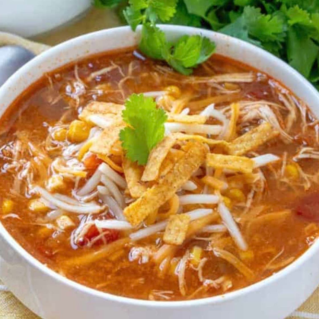 Easy chicken tortilla soup 