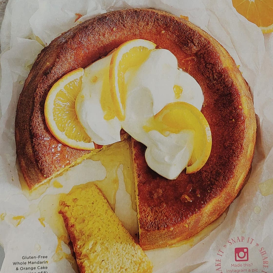 Gluten-free  whole Mandarin & Orange Cake