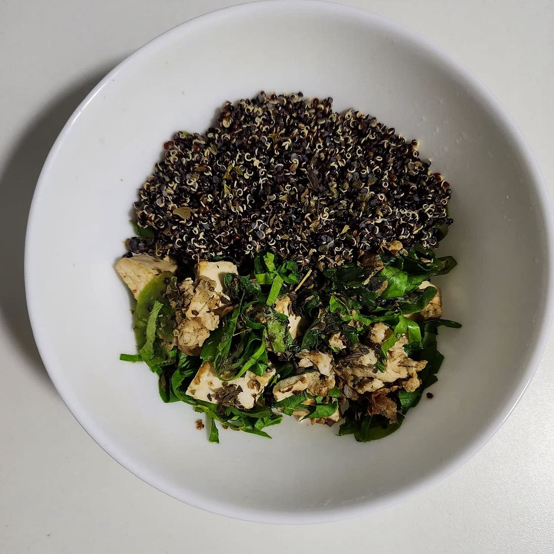 Vegan Tofu Scramble With Spinach