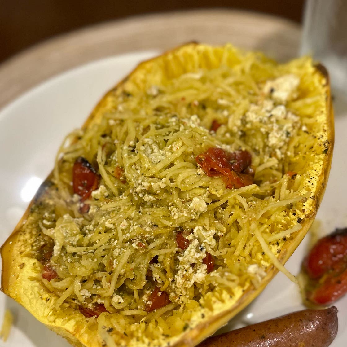 Baked Feta Spaghetti Squash