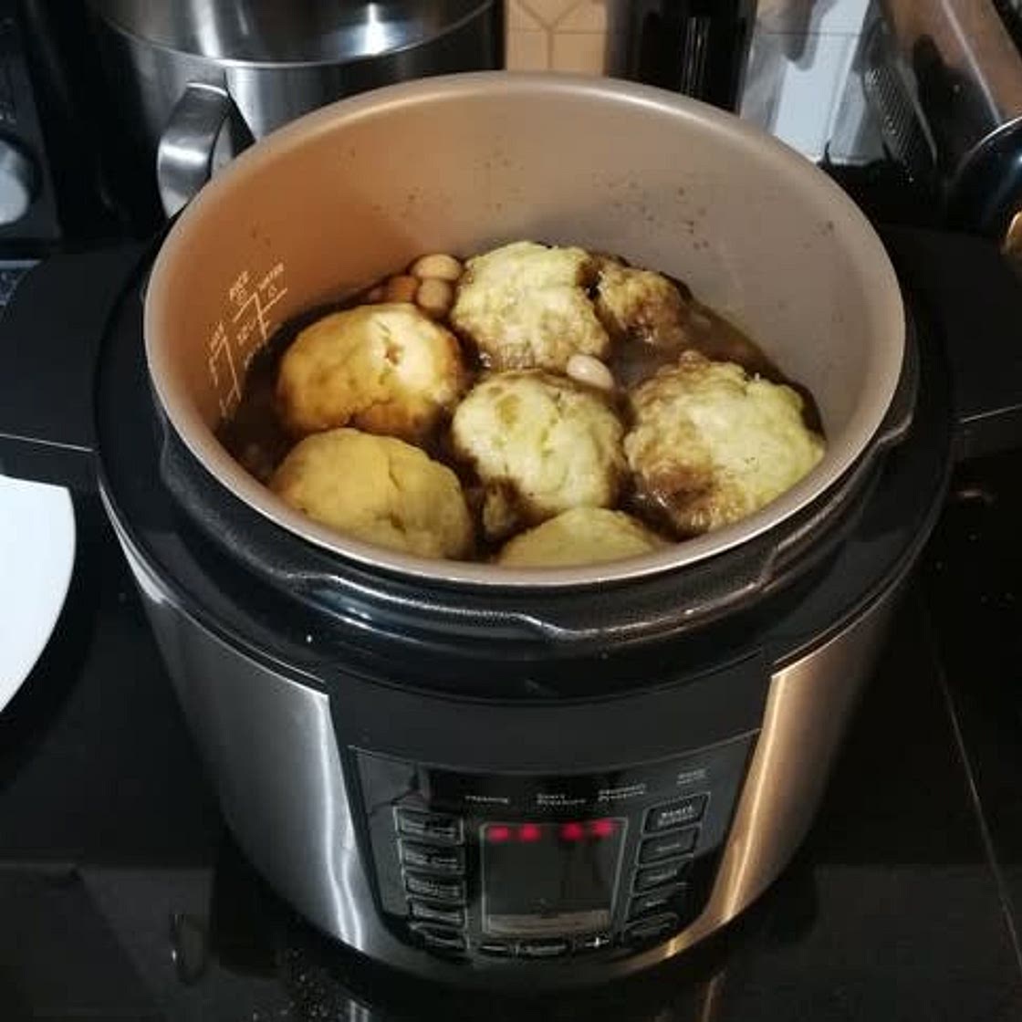 Beef Stew with Dumplings - pressure cooker
