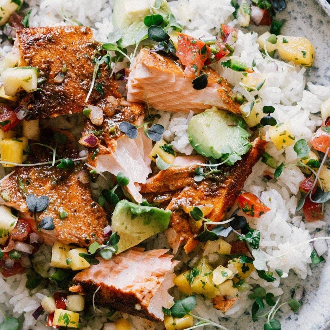 Blackened Salmon with Tropical Pico | Cup of Jo