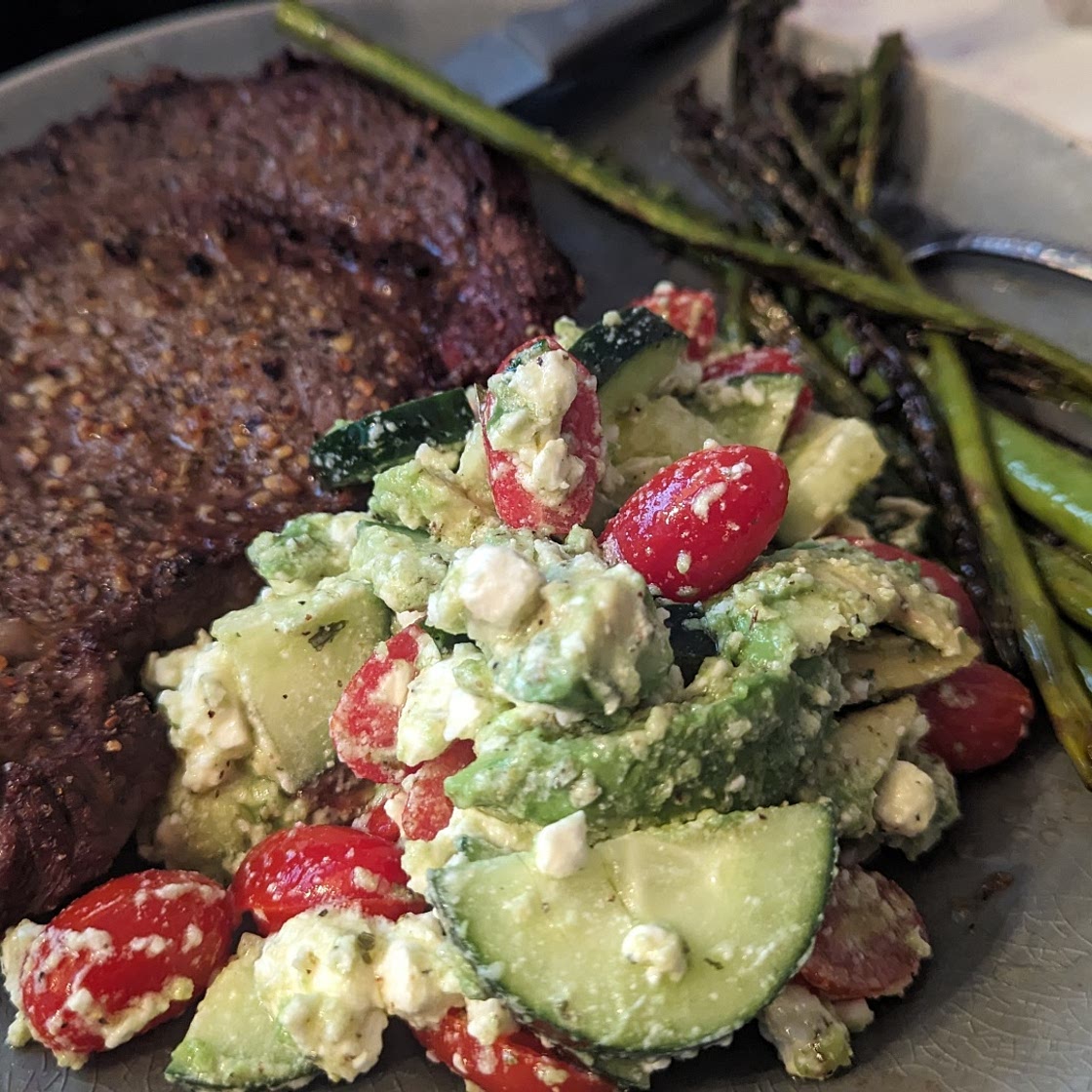 Keto A take on greek salad