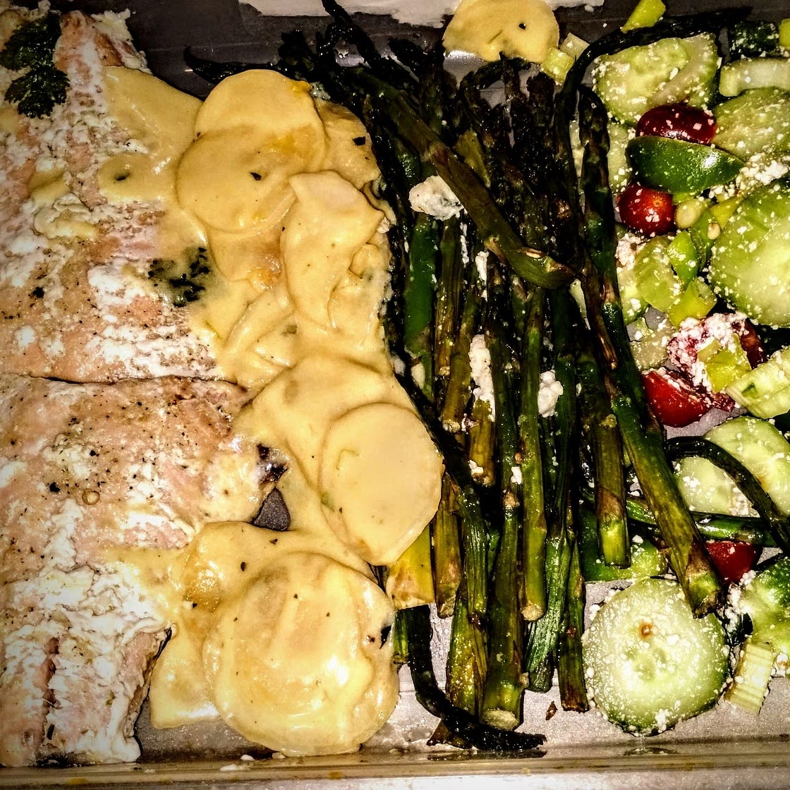 One-Pan Salmon Asparagus Recipe (VIDEO)