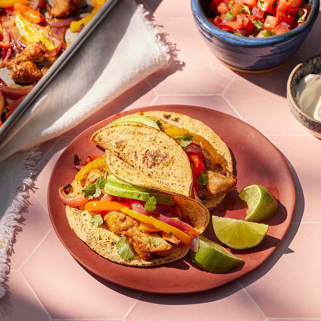 Sheet-Pan Chicken Fajitas