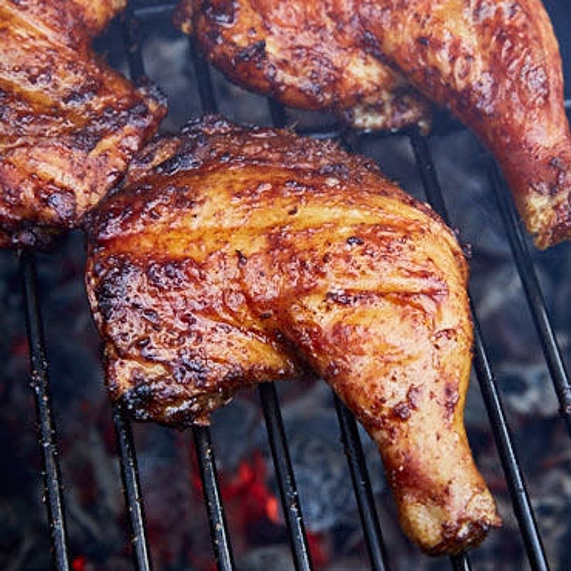 Grilled Chicken Leg Quarters