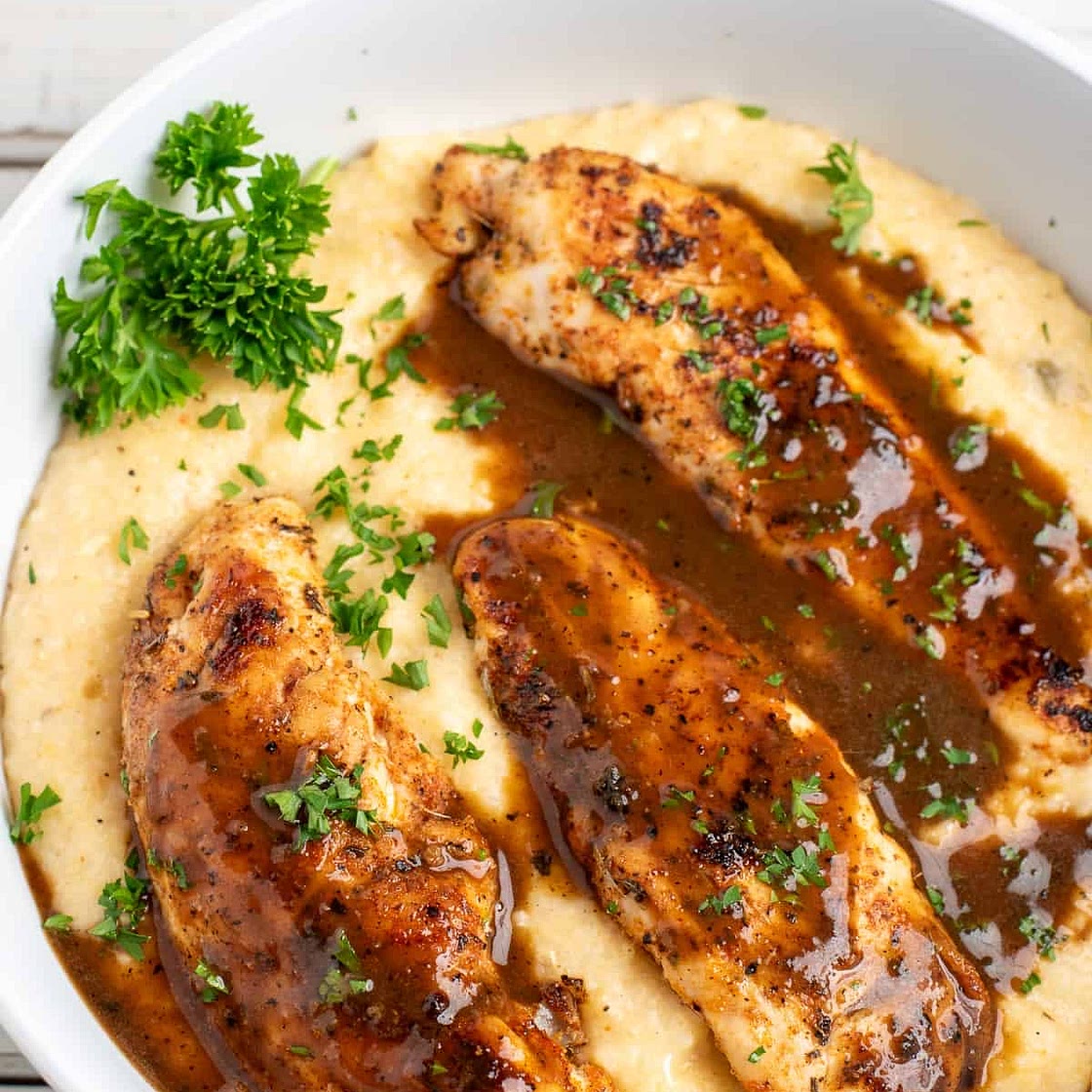 Spring Chicken and Grits