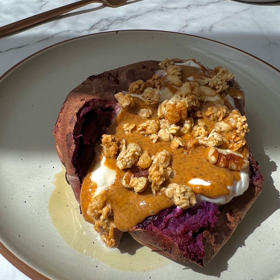 Loaded Breakfast Sweet Potato 