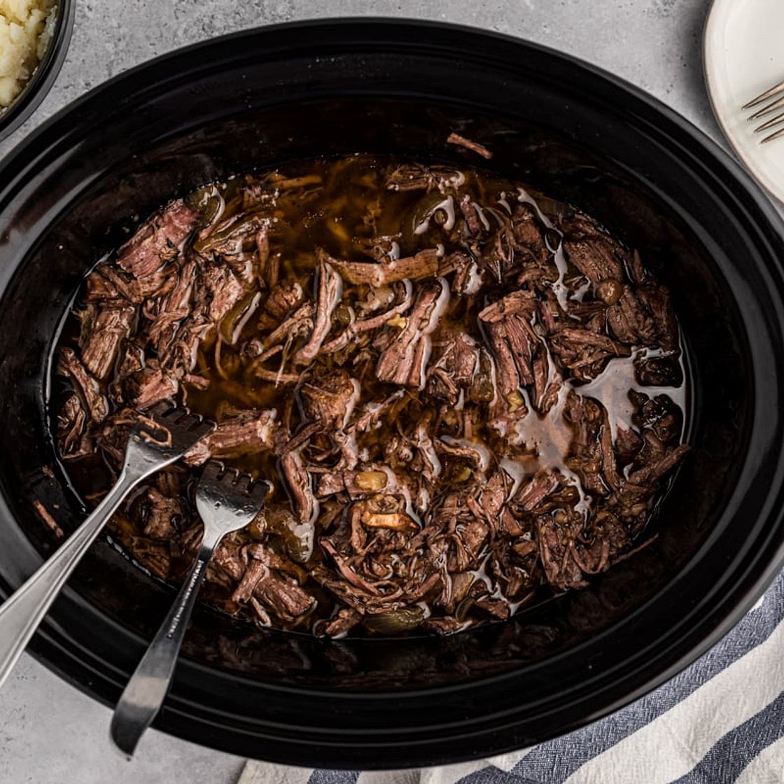 Slow Cooker Balsamic Beef Pot Roast