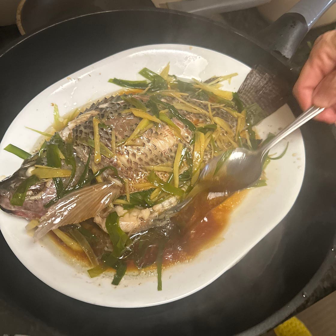 Steam fish 